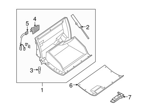 Boxster GLOVE BOX