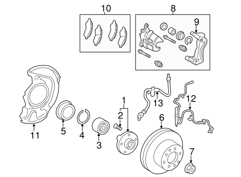 BRAKES/ANTI-LOCK BRAKES for 2012 Toyota Avalon #1