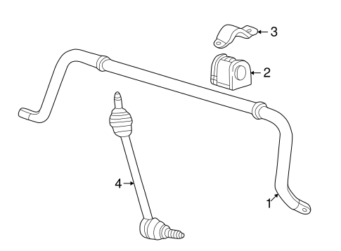Rear Suspension/Stabilizer Bar & Components for 2002 Ford Thunderbird #1