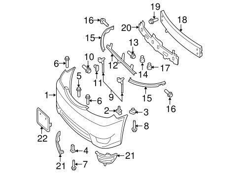 BODY/BUMPER & COMPONENTS - FRONT for 2005 Toyota Camry #2