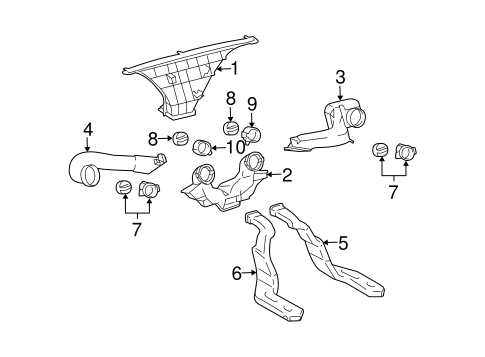 BODY/DUCTS for 2006 Scion xA #1