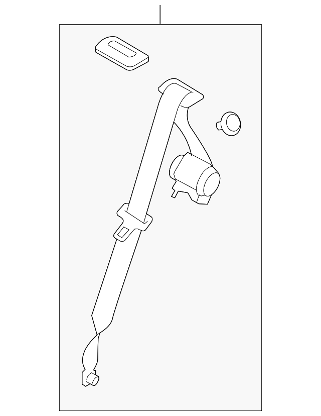 89027347 Деталь CENTER BELT ASSY