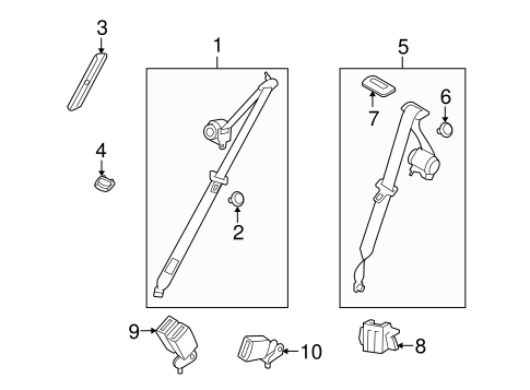 Astra REAR SEAT BELTS