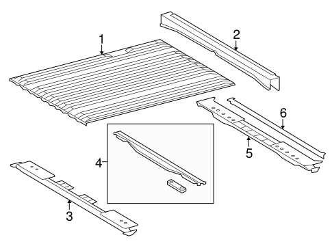 Floor - Pick UP Box for 2015 Toyota Tundra #1