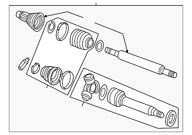 2M5Z3B436AA Деталь AXLE ASSY, RIGHT