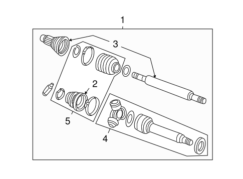 Front Suspension/Drive Axles for 2001 Ford Focus #1