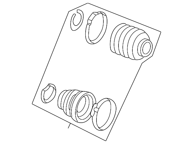YS4Z3A331ZD Деталь BOOT KIT, LEFT