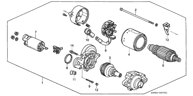 1997 Honda ACCORD 5-DOOR LX STARTER MOTOR ASSY. (SM-42202)(MITSUBA) - (31200P0A004) 1997 Honda ACCORD 5-DOOR LX STARTER MOTOR ASSY. (SM-42202)(MITSUBA) - (31200P0A004)