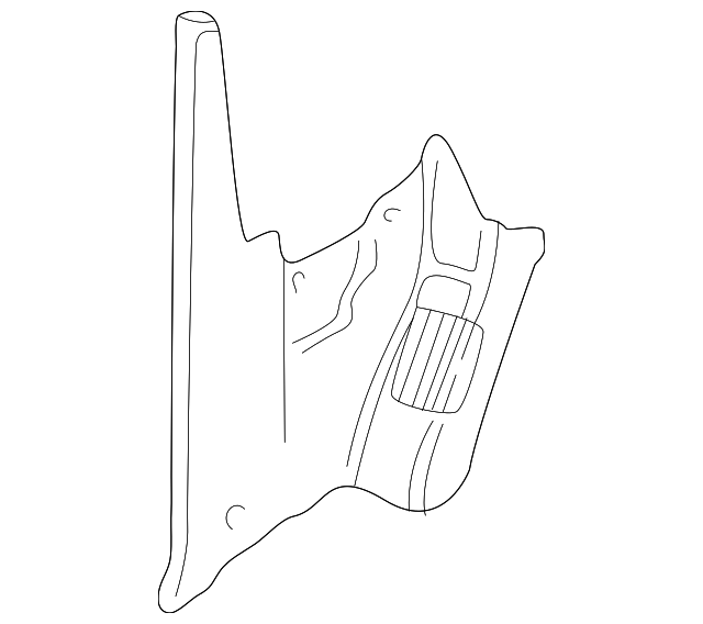 EMC101350LPW Деталь COWL KICK PANEL, LEFT