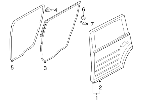 Body/Door & Components for 2013 Ford Flex #1