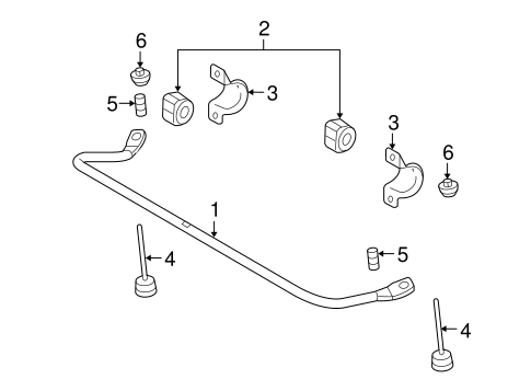 Rear Suspension/Stabilizer Bar & Components for 2011 Ford Focus #1