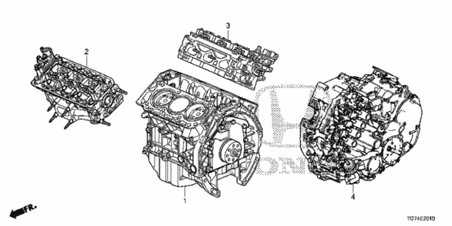 Engine Assy. - Transmission Assy. for 2017 Honda Pilot #0