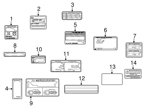 BODY/LABELS for 2002 Toyota Sienna #1
