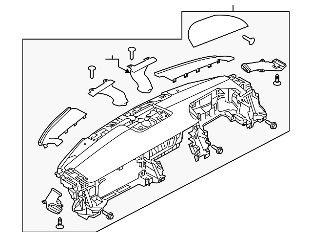 LR039414 Деталь INSTRUMENT PANEL