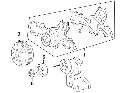 COOLING SYSTEM/WATER PUMP for 2012 Toyota RAV4 #1