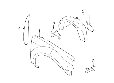 Body/Fender & Components for 2005 Ford Five Hundred #1