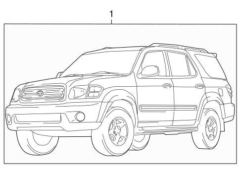BODY/STRIPE TAPE for 2001 Toyota Sequoia #1
