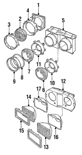 244 HEADLAMP COMPONENTS