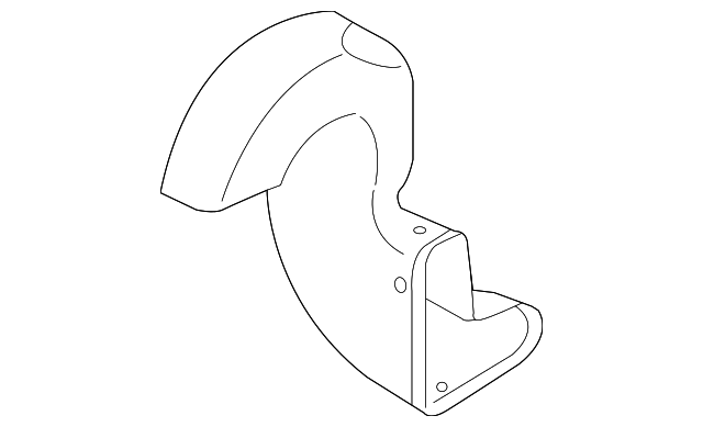 2T1Z-18491-B Деталь HEAT DUCT, RIGHT