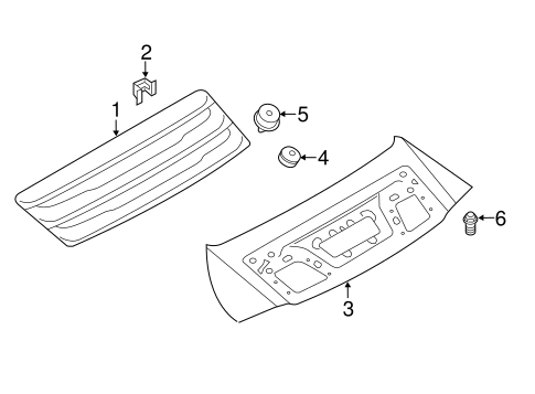 911 EXTERIOR TRIM - ENGINE LID