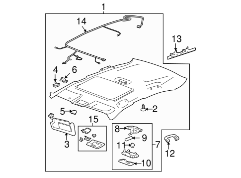 Impala Limited INTERIOR TRIM - ROOF 2