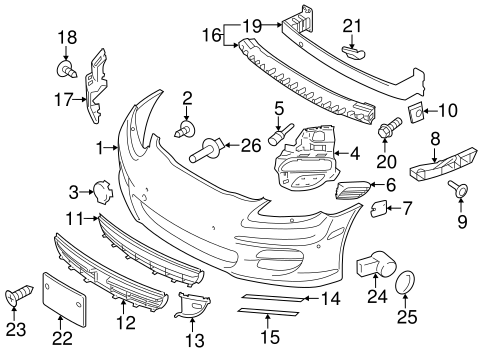 Panamera BUMPER & COMPONENTS - FRONT