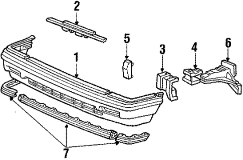 Bracket, R Front Bumper Bracket, R Front Bumper