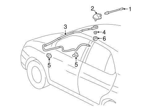 ELECTRICAL/ANTENNA & RADIO for 2003 Toyota Prius #1