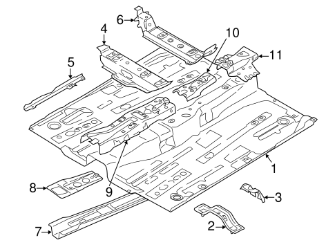 Floor & Rails for 2012 Mazda 2 #0