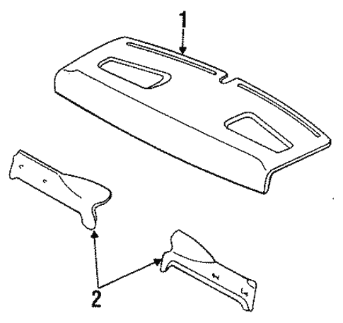 Interior Trim - Rear Body for 1996 Ford Contour #1