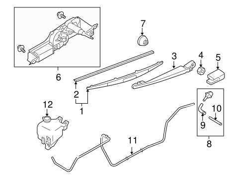 9-2X WIPER & WASHER COMPONENTS
