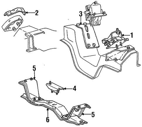 F-350 ENGINE & TRANS MOUNTING