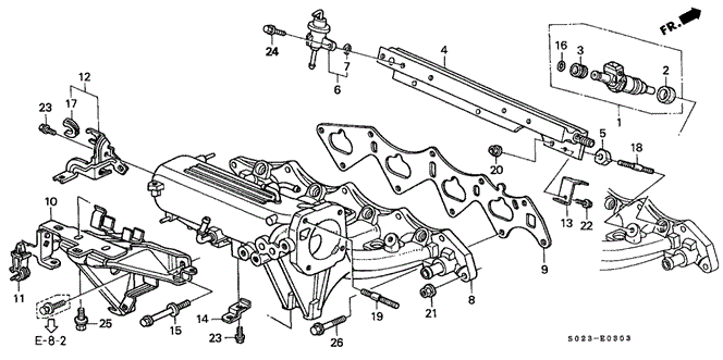 Engine/Intake Manifold (DOHC VTEC) for 2000 Honda CIVIC COUPE #1