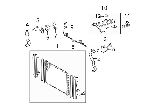 COOLING SYSTEM/RADIATOR & COMPONENTS for 2012 Toyota RAV4 #1