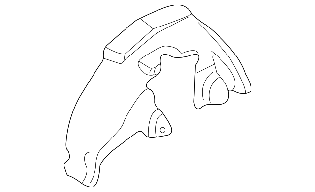 YS4Z-61278B51-AB Деталь INNER WHEELHOUSE FILLER, LEFT
