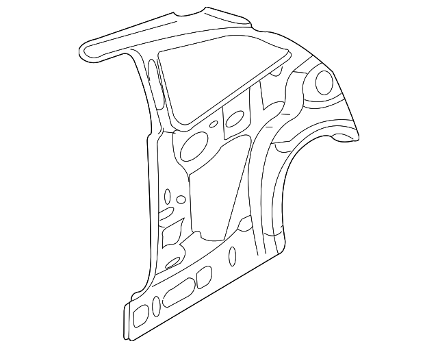 YS4Z-6127790-AA Деталь INNER QTR PANEL, RIGHT