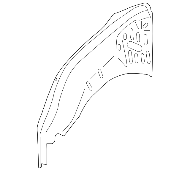 C2Z2178 INNER WHEELHOUSE, LEFT