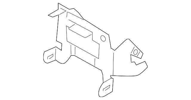 6L5Z-10045B32-AA Деталь FRONT PANEL FRONT BRACKET
