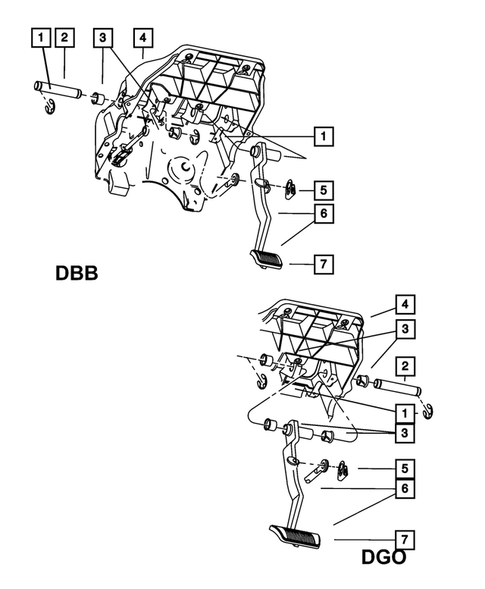 Brake Pedals for 2008 Dodge Ram 1500 #1
