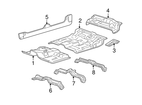Body/Floor - Cab for 2002 Ford F-150 #2