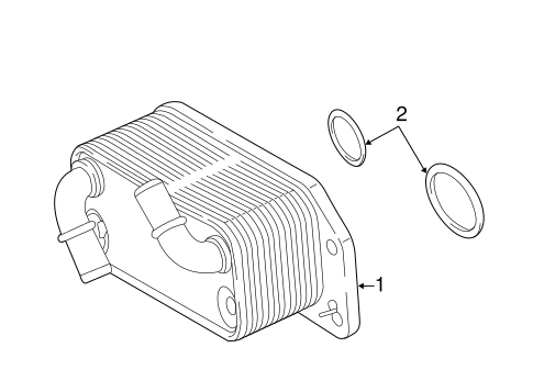 Oil Cooler for 2016 Volvo S80 #0