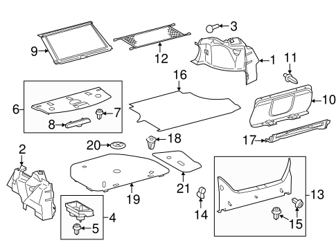 BODY/INTERIOR TRIM - REAR BODY for 2012 Toyota Avalon #1