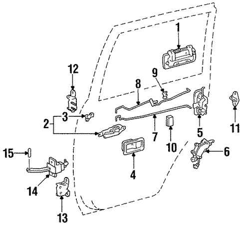 BODY/LOCK & HARDWARE for 1996 Toyota Land Cruiser #2