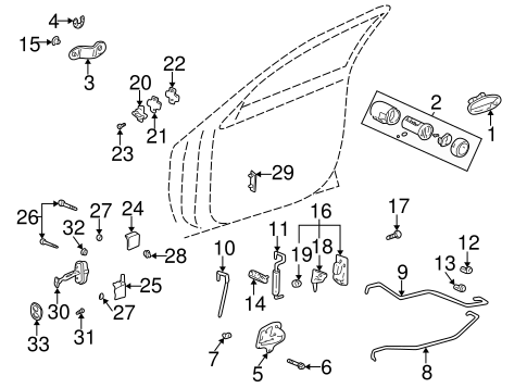 Body/Front Door for 2005 Buick LeSabre #1