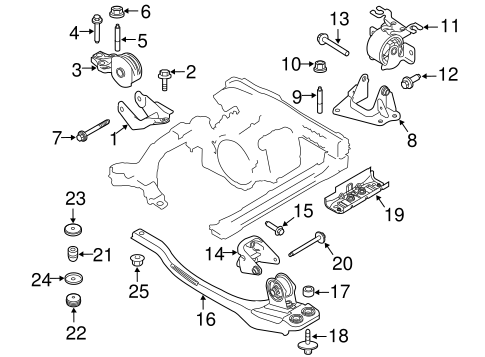 Mariner ENGINE & TRANS MOUNTING