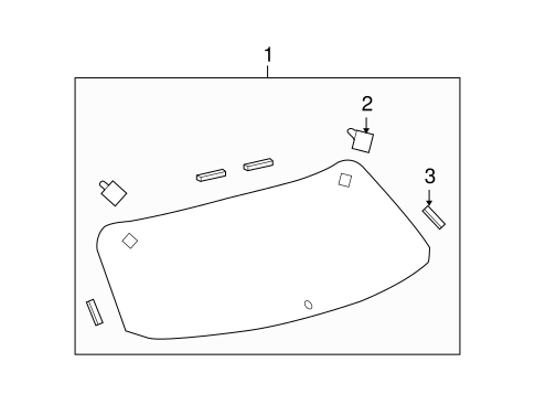 BODY/BACK GLASS for 2010 Toyota Venza #1