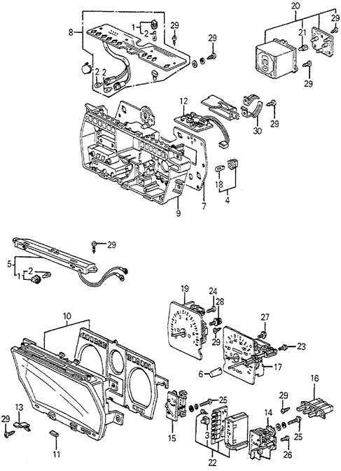 Electrical/Exhaust/Heater/Fuel/Speedometer Components (Nippon Seiki) for 1983 Honda ACCORD HATCHBACK #1