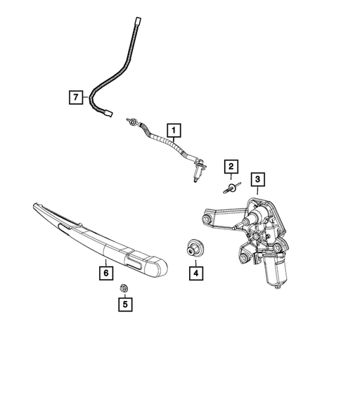 Wiper and Washer System for 2015 Jeep Renegade #1