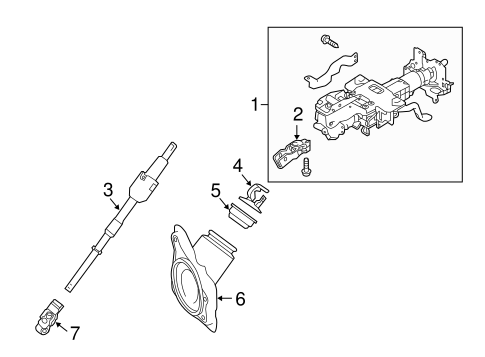 Steering Column Assembly for 2019 Infiniti Q50 #0