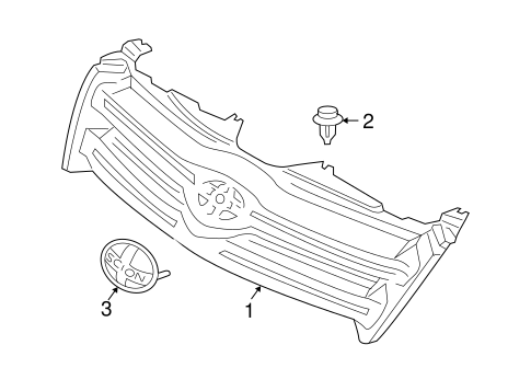 BODY/GRILLE & COMPONENTS for 2005 Scion xA #1